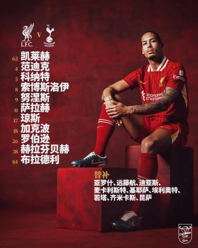 【联赛杯】利物浦4比0大胜热刺，决赛会师纽卡